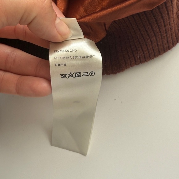 Anthropologie Plaid Teddy Bomber Jacket Sz 1X Rust Brown Fuzzy Zip Up Plush Coat - Picture 11 of 13